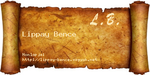 Lippay Bence névjegykártya