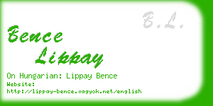 bence lippay business card